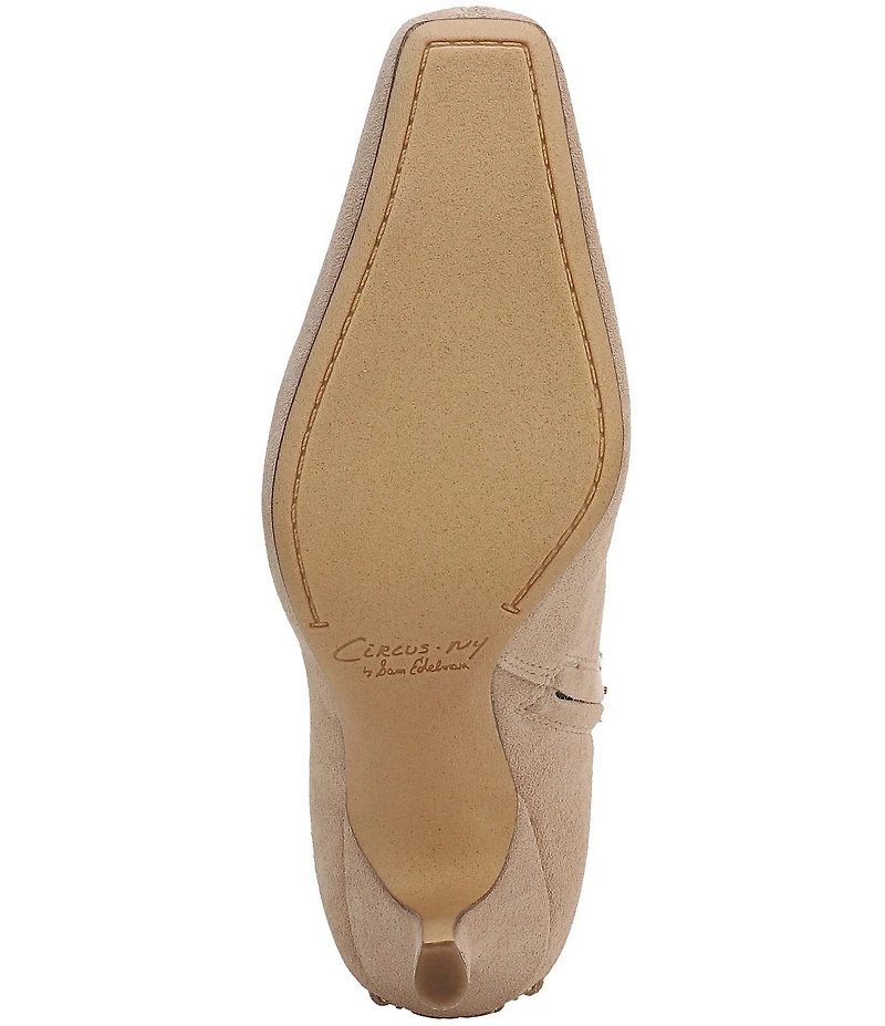 Circus NY by Sam Edelman Laura Suede Pointed Toe Kitten Heel Booties