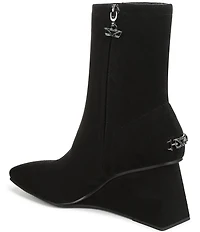 Circus NY by Sam Edelman Lia Square Toe Wedge Heel Dress Booties