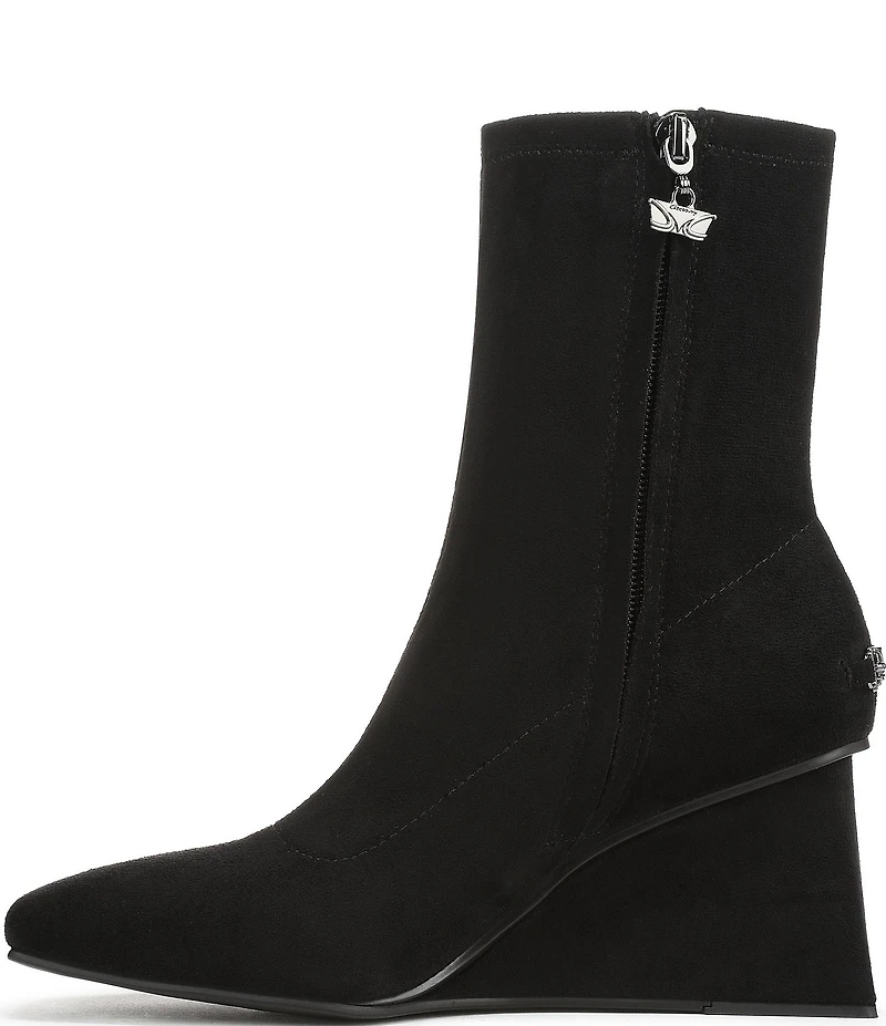 Circus NY by Sam Edelman Lia Square Toe Wedge Heel Dress Booties