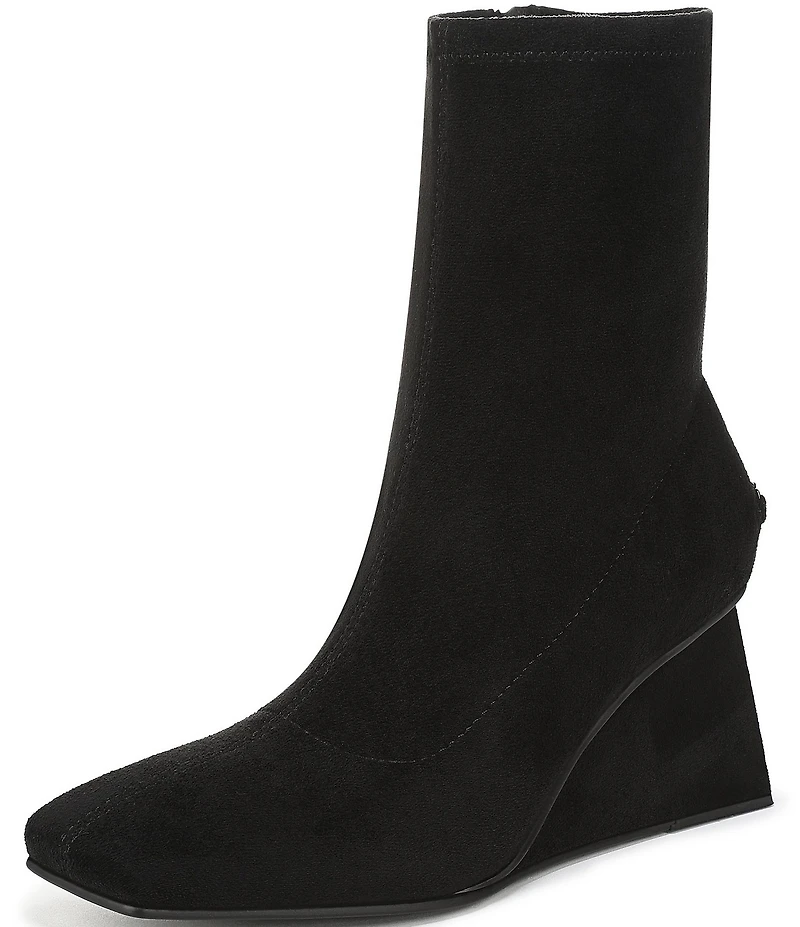 Circus NY by Sam Edelman Lia Square Toe Wedge Heel Dress Booties