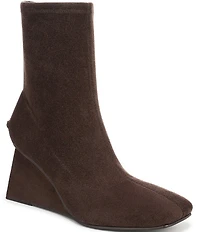 Circus NY by Sam Edelman Lia Square Toe Wedge Heel Dress Booties