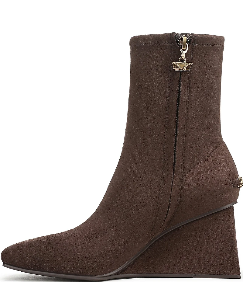 Circus NY by Sam Edelman Lia Square Toe Wedge Heel Dress Booties