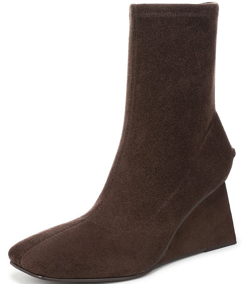 Circus NY by Sam Edelman Lia Square Toe Wedge Heel Dress Booties