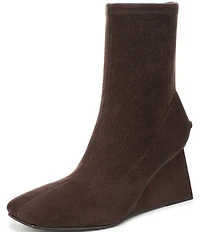 Circus NY by Sam Edelman Lia Square Toe Wedge Heel Dress Booties