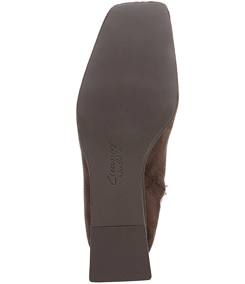 Circus NY by Sam Edelman Lia Square Toe Wedge Heel Dress Booties