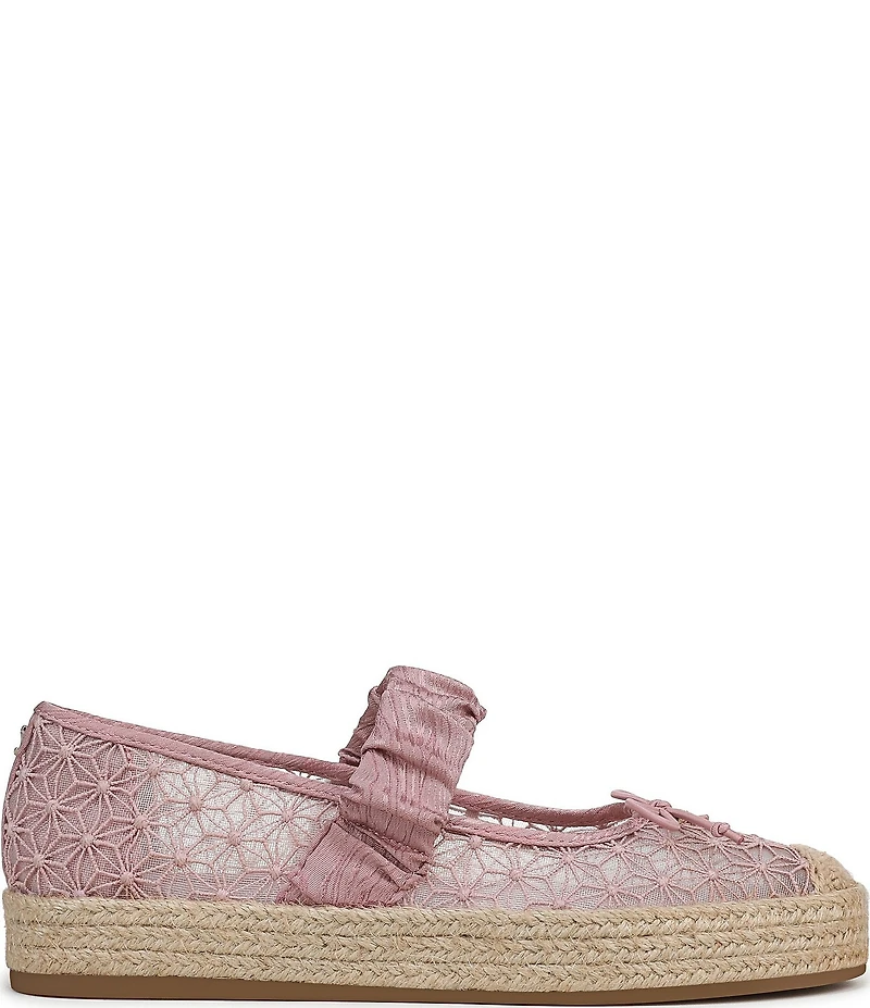 Circus NY by Sam Edelman Lillie Mesh Bow Detail Mary Jane Espadrille Ballet Flats