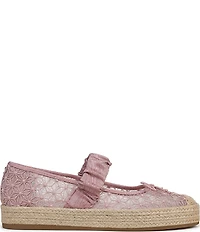 Circus NY by Sam Edelman Lillie Mesh Bow Detail Mary Jane Espadrille Ballet Flats
