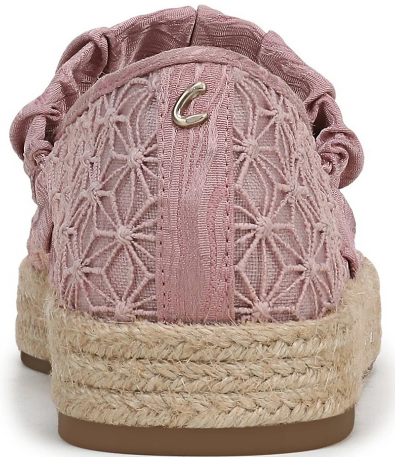 Circus NY by Sam Edelman Lillie Mesh Bow Detail Mary Jane Espadrille Ballet Flats