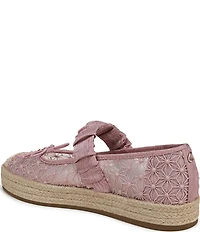 Circus NY by Sam Edelman Lillie Mesh Bow Detail Mary Jane Espadrille Ballet Flats
