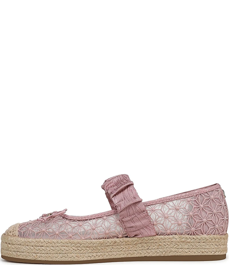 Circus NY by Sam Edelman Lillie Mesh Bow Detail Mary Jane Espadrille Ballet Flats