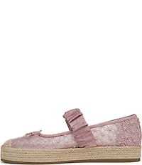 Circus NY by Sam Edelman Lillie Mesh Bow Detail Mary Jane Espadrille Ballet Flats