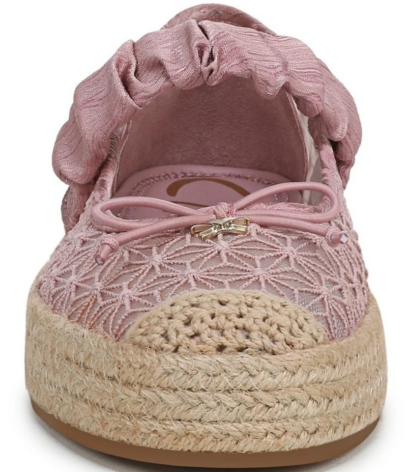 Circus NY by Sam Edelman Lillie Mesh Bow Detail Mary Jane Espadrille Ballet Flats