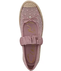 Circus NY by Sam Edelman Lillie Mesh Bow Detail Mary Jane Espadrille Ballet Flats