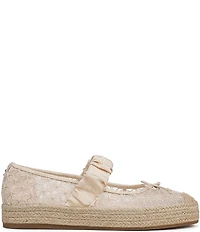 Circus NY by Sam Edelman Lillie Mesh Bow Detail Mary Jane Espadrille Ballet Flats