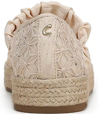 Circus NY by Sam Edelman Lillie Mesh Bow Detail Mary Jane Espadrille Ballet Flats