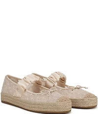 Circus NY by Sam Edelman Lillie Mesh Bow Detail Mary Jane Espadrille Ballet Flats