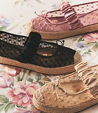 Circus NY by Sam Edelman Lillie Mesh Bow Detail Mary Jane Espadrille Ballet Flats