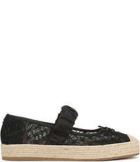Circus NY by Sam Edelman Lillie Mesh Bow Detail Mary Jane Espadrille Ballet Flats