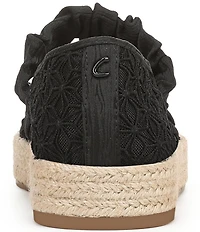Circus NY by Sam Edelman Lillie Mesh Bow Detail Mary Jane Espadrille Ballet Flats