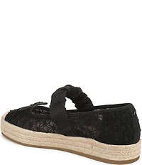 Circus NY by Sam Edelman Lillie Mesh Bow Detail Mary Jane Espadrille Ballet Flats