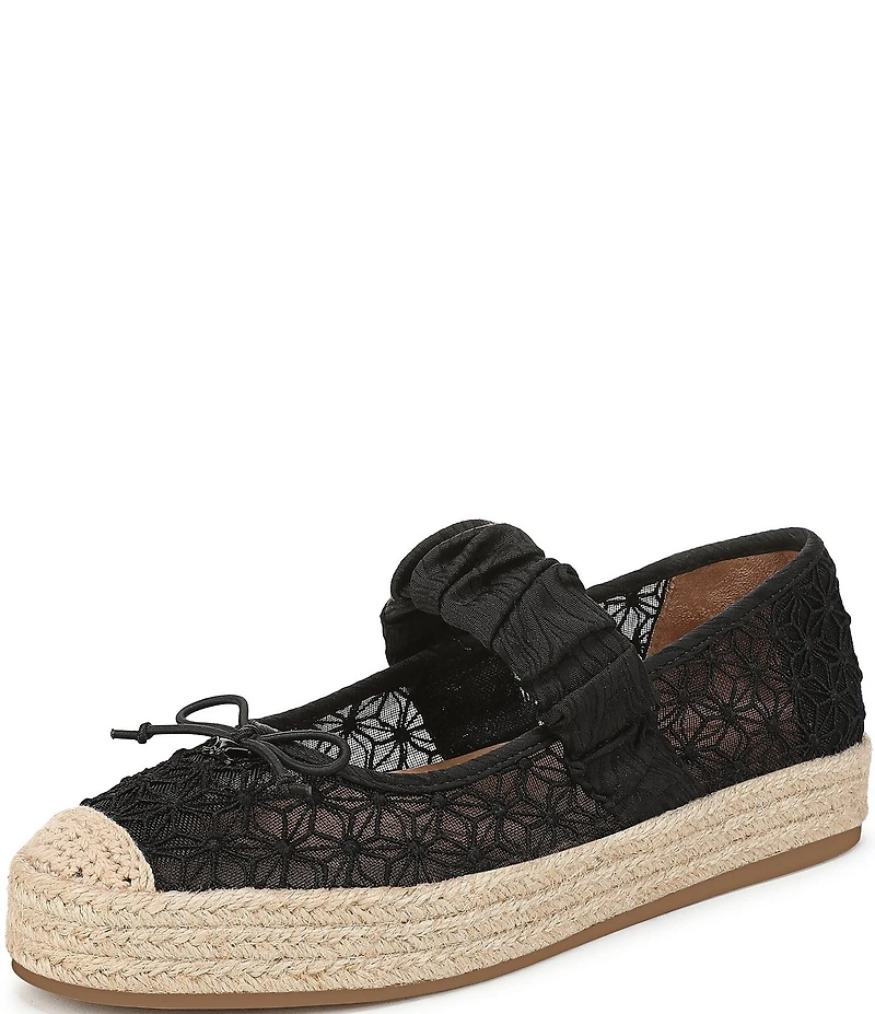 Circus NY by Sam Edelman Lillie Mesh Bow Detail Mary Jane Espadrille Ballet Flats