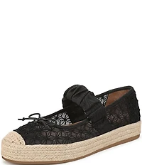 Circus NY by Sam Edelman Lillie Mesh Bow Detail Mary Jane Espadrille Ballet Flats