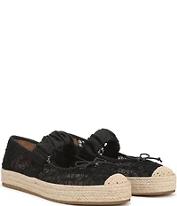 Circus NY by Sam Edelman Lillie Mesh Bow Detail Mary Jane Espadrille Ballet Flats