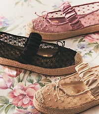 Circus NY by Sam Edelman Lillie Mesh Bow Detail Mary Jane Espadrille Ballet Flats