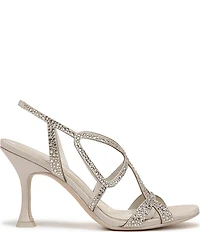 Circus NY by Sam Edelman Louisa Embellished Satin Fabric Strappy Slingback Dress Pumps