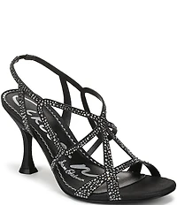 Circus NY by Sam Edelman Louisa Embellished Silk Strappy Slingback Dress Pumps