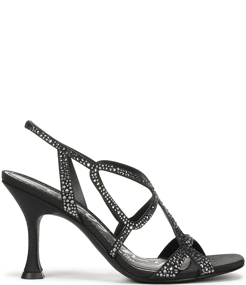 Circus NY by Sam Edelman Louisa Embellished Silk Strappy Slingback Dress Pumps