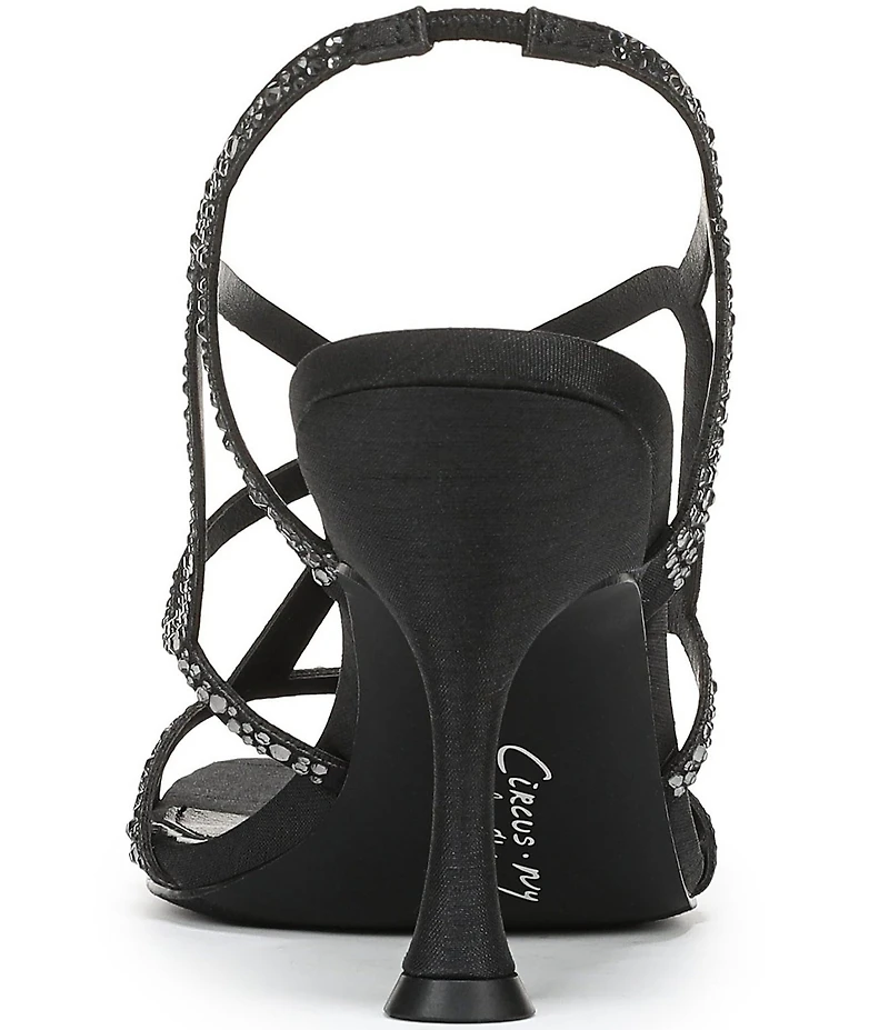 Circus NY by Sam Edelman Louisa Embellished Silk Strappy Slingback Dress Pumps