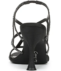Circus NY by Sam Edelman Louisa Embellished Silk Strappy Slingback Dress Pumps