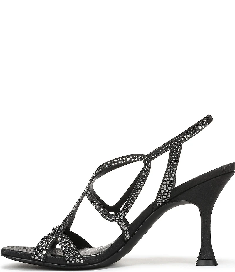 Circus NY by Sam Edelman Louisa Embellished Silk Strappy Slingback Dress Pumps