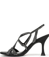 Circus NY by Sam Edelman Louisa Embellished Silk Strappy Slingback Dress Pumps