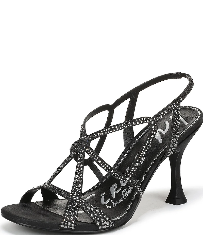Circus NY by Sam Edelman Louisa Embellished Silk Strappy Slingback Dress Pumps