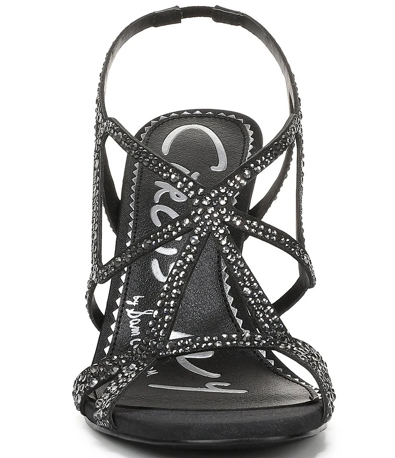 Circus NY by Sam Edelman Louisa Embellished Silk Strappy Slingback Dress Pumps