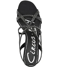 Circus NY by Sam Edelman Louisa Embellished Silk Strappy Slingback Dress Pumps