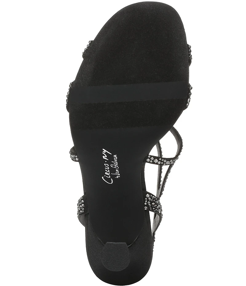 Circus NY by Sam Edelman Louisa Embellished Silk Strappy Slingback Dress Pumps