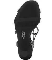 Circus NY by Sam Edelman Louisa Embellished Silk Strappy Slingback Dress Pumps