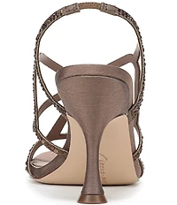 Circus NY by Sam Edelman Louisa Embellished Silk Strappy Slingback Dress Pumps