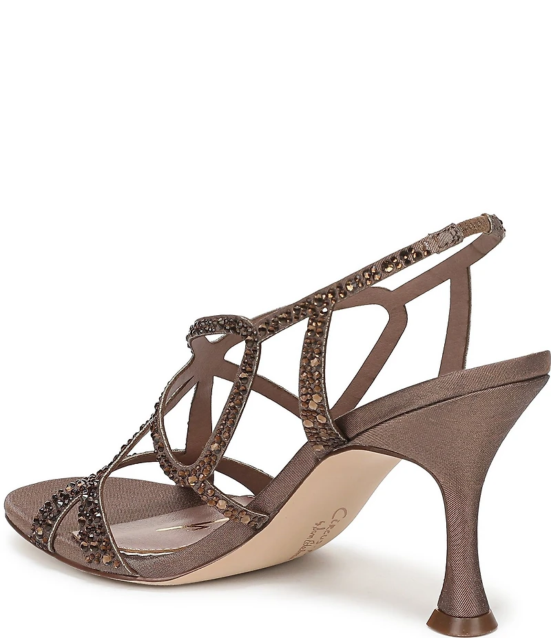 Circus NY by Sam Edelman Louisa Embellished Silk Strappy Slingback Dress Pumps