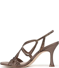 Circus NY by Sam Edelman Louisa Embellished Silk Strappy Slingback Dress Pumps