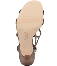 Circus NY by Sam Edelman Louisa Embellished Silk Strappy Slingback Dress Pumps