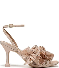Circus NY by Sam Edelman Lucille Embellished Silk Ruffle Ankle Strap Dress Sandals