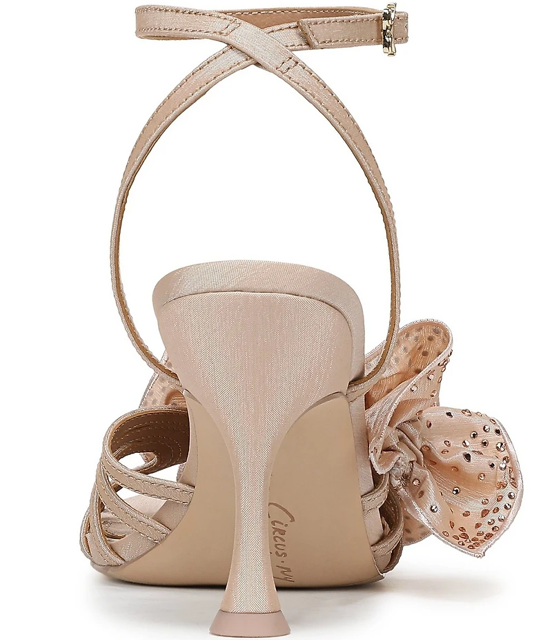 Circus NY by Sam Edelman Lucille Embellished Silk Ruffle Ankle Strap Dress Sandals