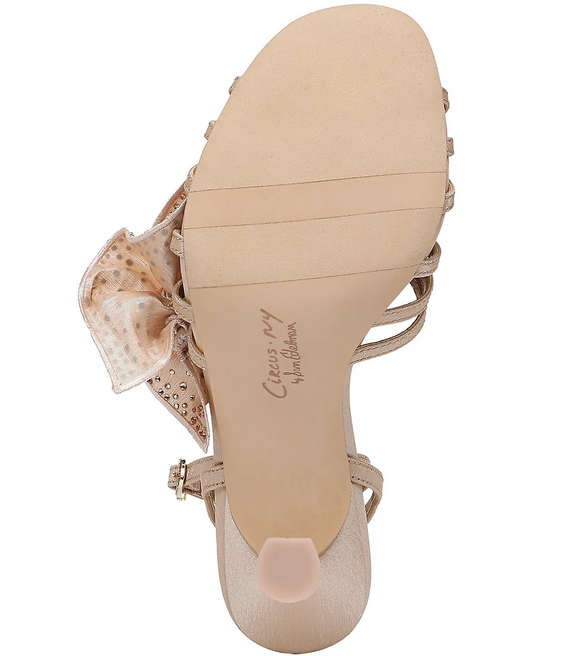 Circus NY by Sam Edelman Lucille Embellished Silk Ruffle Ankle Strap Dress Sandals