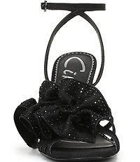 Circus NY by Sam Edelman Lucille Embellished Silk Ruffle Ankle Strap Dress Sandals