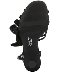 Circus NY by Sam Edelman Lucille Embellished Silk Ruffle Ankle Strap Dress Sandals