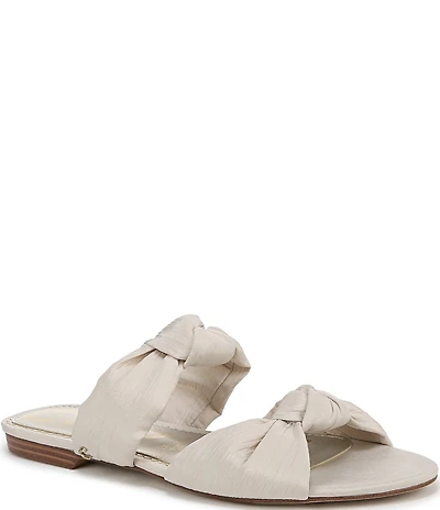 Circus NY by Sam Edelman Marissa Crinkle Satin Knotted Slide Sandals